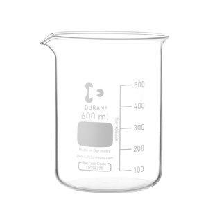 DURAN/肖特高温低型玻璃烧杯水杯25ml 50/100/250/1000ml德国进口