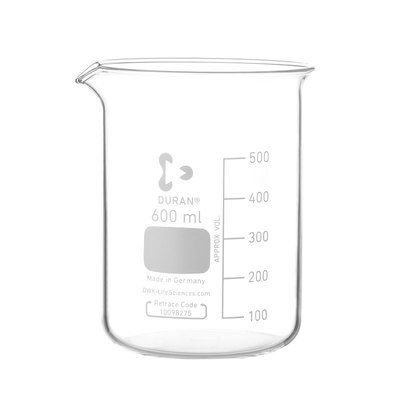 DURAN/肖特高温低型玻璃烧杯水杯25ml 50/100/250/1000ml德国进口