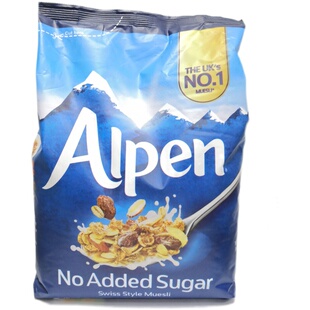 英国进口Alpen原味高纤葡萄干坚果即食水果早餐燕麦片1.1KG免煮