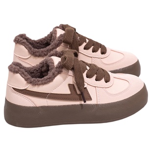 回力加绒女鞋2025新款冬季加厚保暖棉鞋女秋冬外穿厚底帆布鞋子女