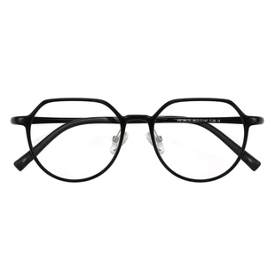 日系复古不规则黑框眼镜架女超轻TR小框可配度数素颜防蓝光眼镜框