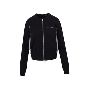 RestandRecreation官方双拉链针织衫2025秋季新款RR拼色毛衣开衫