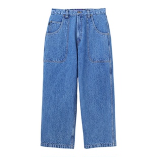 现货 SEDAN Baggy Fit Baker Jeans 刺绣水洗直筒廓形牛仔裤 25AW