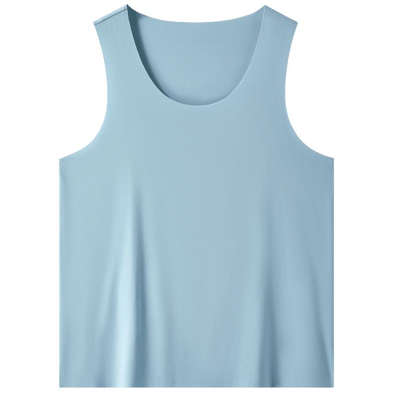 【2件装】曼妮芬男士MW1无痕白背心莫代尔圆领可打底外穿运动健身