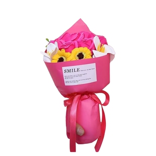 广志送给美伢的花蜡笔小新同款手工diy扭扭棒花束妈妈母亲节礼物