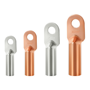 DT铜鼻子紫铜接线端子线耳镀锡堵油铜接头10/16/25/300平方铜线耳