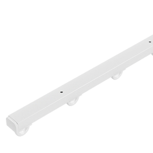 极窄窗帘轨道单轨免打孔导轨静音耐磨滑轮隐藏式无码滑道超薄单轨