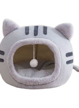 猫咪冬季保暖猫窝睡袋家用室内狗窝小奶狗安全感可拆洗封闭式中型