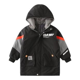 男童棉衣外套秋冬装派克服2025新款韩版儿童中大童加绒加厚棉服潮