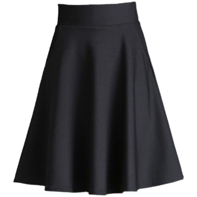 中年妈妈a字半身裙梨型身材遮胯口袋春秋显瘦中长裙女伞裙防走光