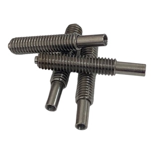 全不锈钢Ｍ6全牙定位针总长35ＭＭ光板定位针内螺纹Ｍ3弹簧顶针