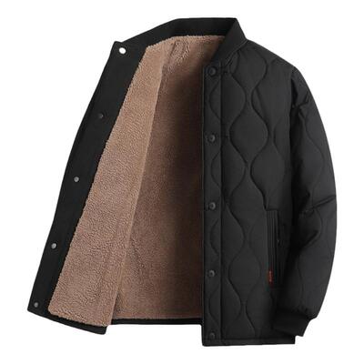 啄木鸟秋冬加绒加厚立领棉衣外套