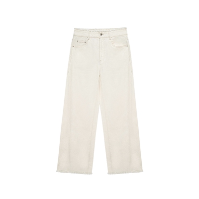 MESUX米岫26春土耳其BOSSA天丝棉手工毛边阔腿牛仔裤MOSUR408