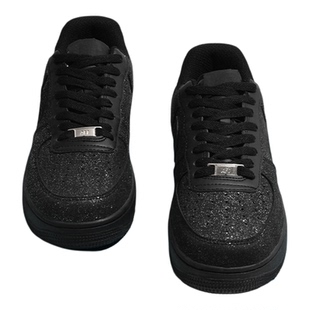 官方正品AF1空军-一号男鞋2025冬季新款黑色低帮百搭休闲板鞋男款