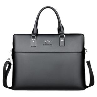 商务真皮手提包大容量男士包牛皮通勤上班办公新款皮质电脑公文包