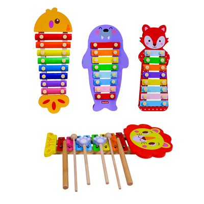 木玩世家八音琴儿童手敲琴宝宝益智早教1-3周岁婴儿敲打音乐玩具