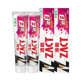 LION狮王ZACT渍脱亮白牙膏去烟渍牙渍清新口气冰凉薄荷味150g*2