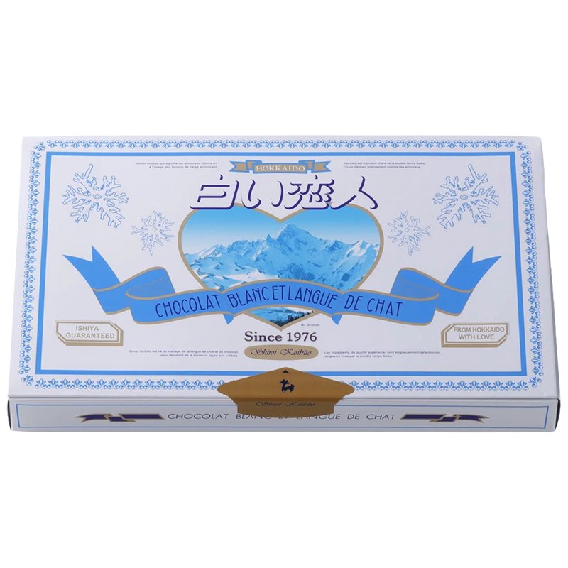 日本进口白色恋人饼干巧克力夹心北海道零食送女友礼物伴手礼盒