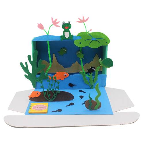端午节手工diy幼儿园制作材料语言区玩教具不织布故事盒子赛龙舟