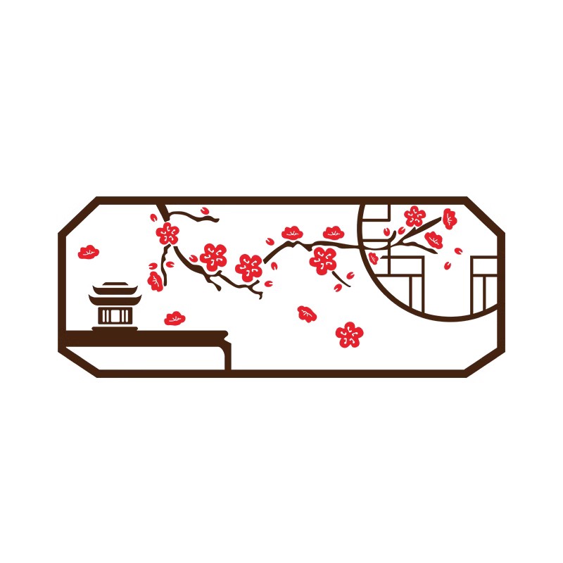 农家乐饭店包厢布置中国风装饰画