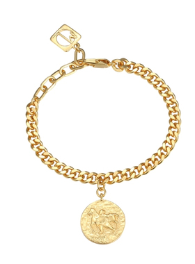 敦煌十二星座中式金币复古手链