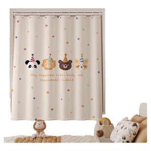 小窗户遮光窗帘布2025新款卧室免打孔飘窗防晒遮阳简易安装儿童房