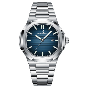 正品手表男款鹦鹉螺机械表全自动方形品牌瑞士男士腕表防水石英表