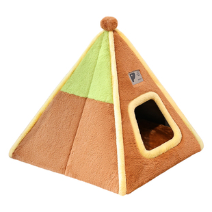 猫窝冬加厚封闭式安全感猫帐篷窝猫房子冬季保暖猫屋中小型犬狗窝