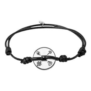 【新年礼物】英国tateossianRT官方男士吉祥币蜡绳编织可调节手链