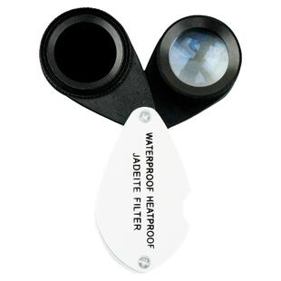 便携式35倍放大镜查尔斯滤色镜染色翡翠和田玉宝石鉴定高清