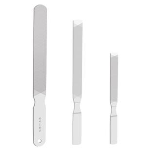 灰甲指甲锉打磨条修甲不锈钢薄锉刀美甲搓甲磨甲器四面指甲小锉刀