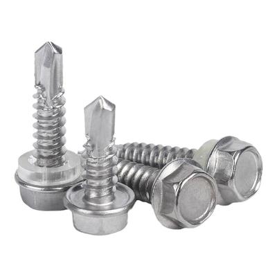 410不锈钢外六角钻尾螺丝