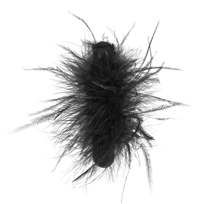 高级感羽毛鸭嘴夹侧边发夹头饰