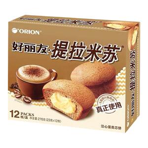 好丽友提拉米苏12枚蛋糕零食小吃