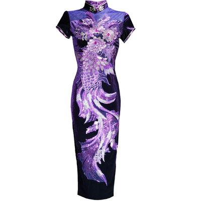 丝绒喜婆婆高档大码婚宴妈妈装