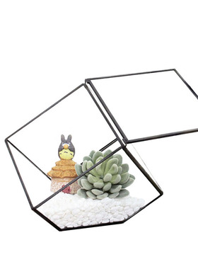 复古做旧风玻璃收纳罩工艺摆件