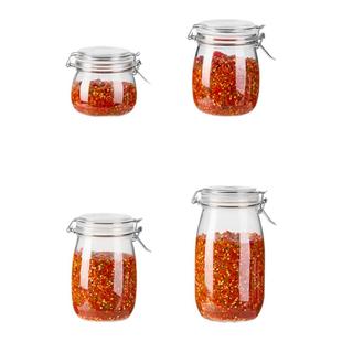 辣椒酱专用罐子装剁椒瓶蒜蓉酱发酵食品级玻璃密封罐家用自制咸菜