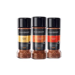 德国进口Davidoff大卫杜夫黑咖啡无蔗糖冻干美式速溶纯咖啡粉100g