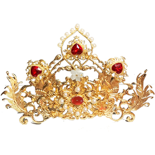 大无汉风 【鲛人】原创古风日常神女异域风发饰额链汉服发冠套装