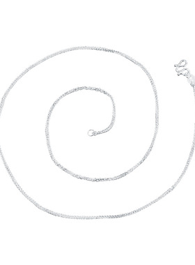 顺庆银楼纯银无吊坠素链