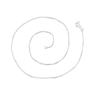 顺庆银楼足银纯银项链女无吊坠锁骨链2025新款足银素链高级感