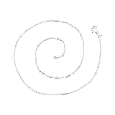 顺庆银楼纯银无吊坠素链