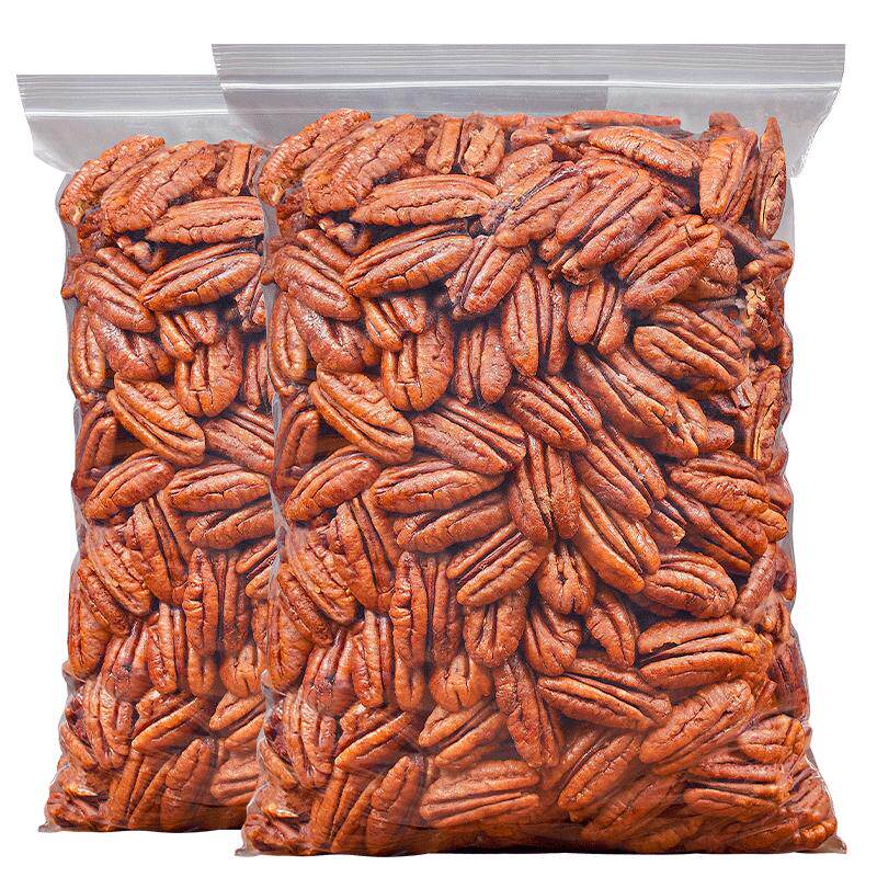 每果时光碧根果仁500g非碎仁原味长寿果烘焙干果孕妇坚果休闲零食