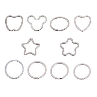 diy钥匙圈不锈钢钥匙环窗帘环大小锁匙扣汽车钥匙扣配件钥匙圈环