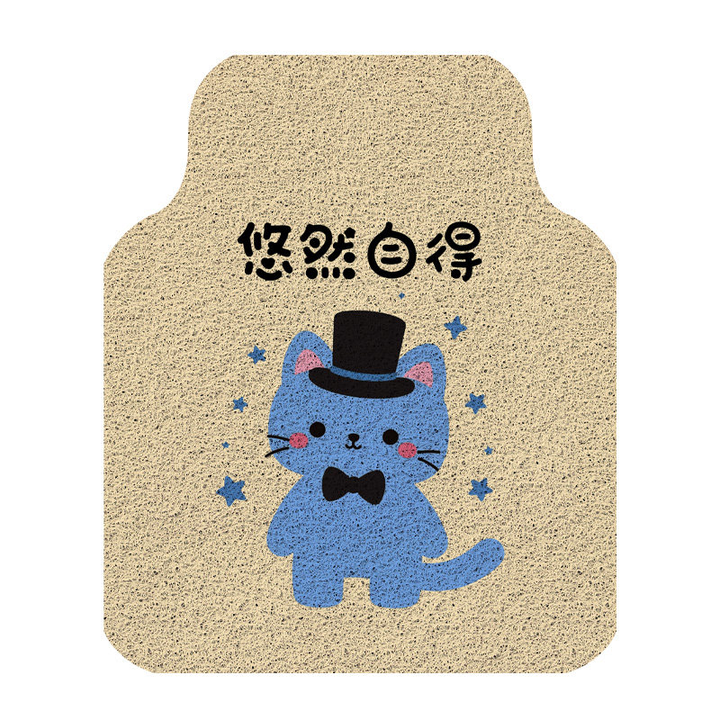 汽车脚垫女生加厚丝圈车垫卡通地毯垫通用地垫单片防滑防脏保护垫