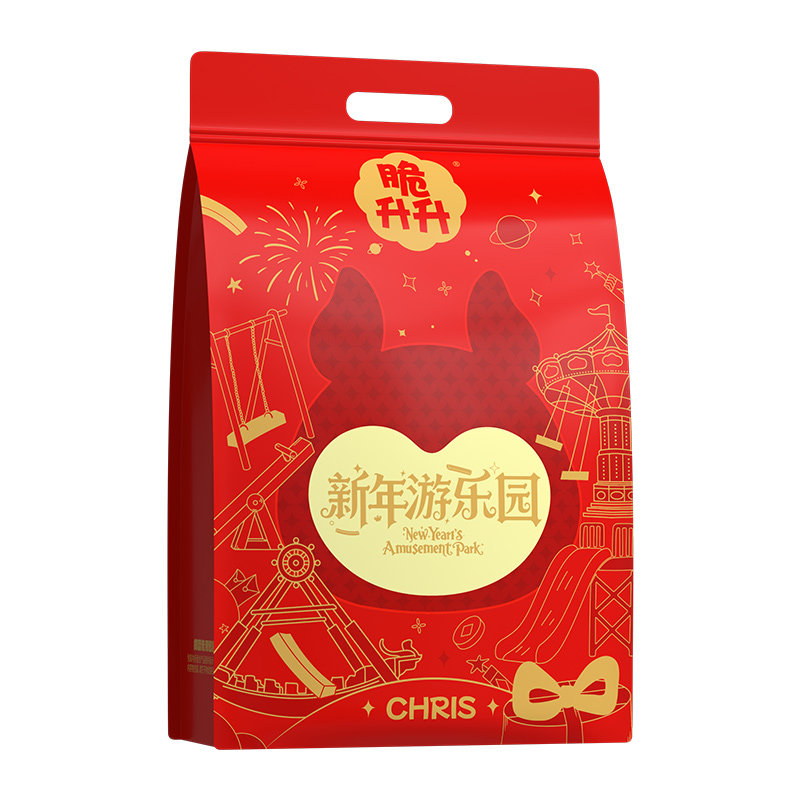 脆升升2026马年新年薯条薯片薯角零食大礼包