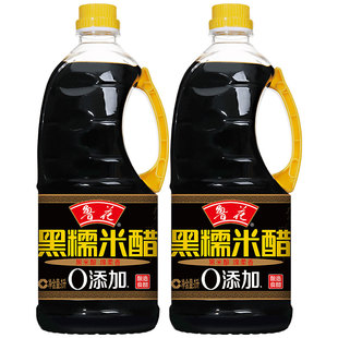 新货鲁花黑糯米醋1L*2瓶 厨房调味品黑米酿造香醋蘸凉拌炒菜家用