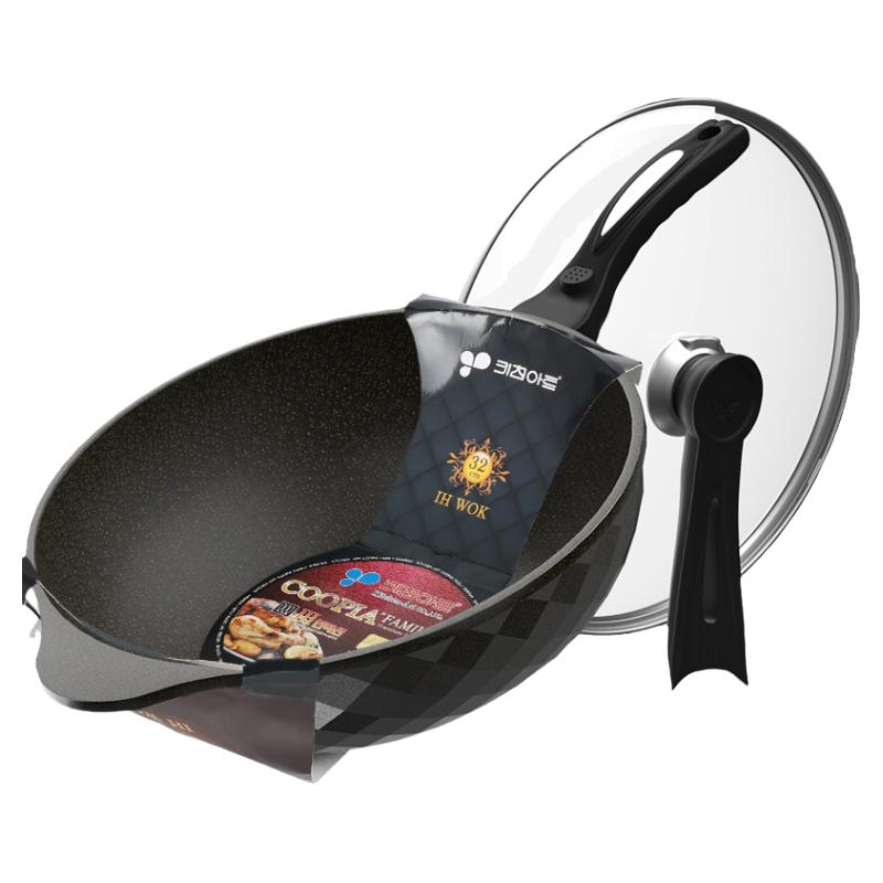 韩国进口kitchenart麦饭石不粘锅