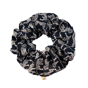 Heads And Tails英国Liberty大肠圈进口tana棉黑色小动物手工发圈