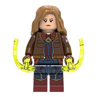 奇异博士惊奇队长美国队长雷神第三方男生拼装积木人仔玩具X0256